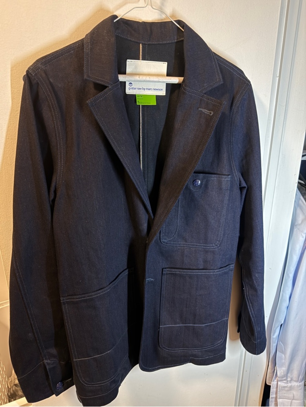 G-Star Raw Men's Navy Denim Shirt Jacket